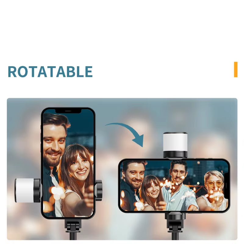 NEW Portable Wireless Bluetooth Phone Telescopic Selfie Stick Tripod with Fill Light for Huawei Iphone 13 Android Xiaomi